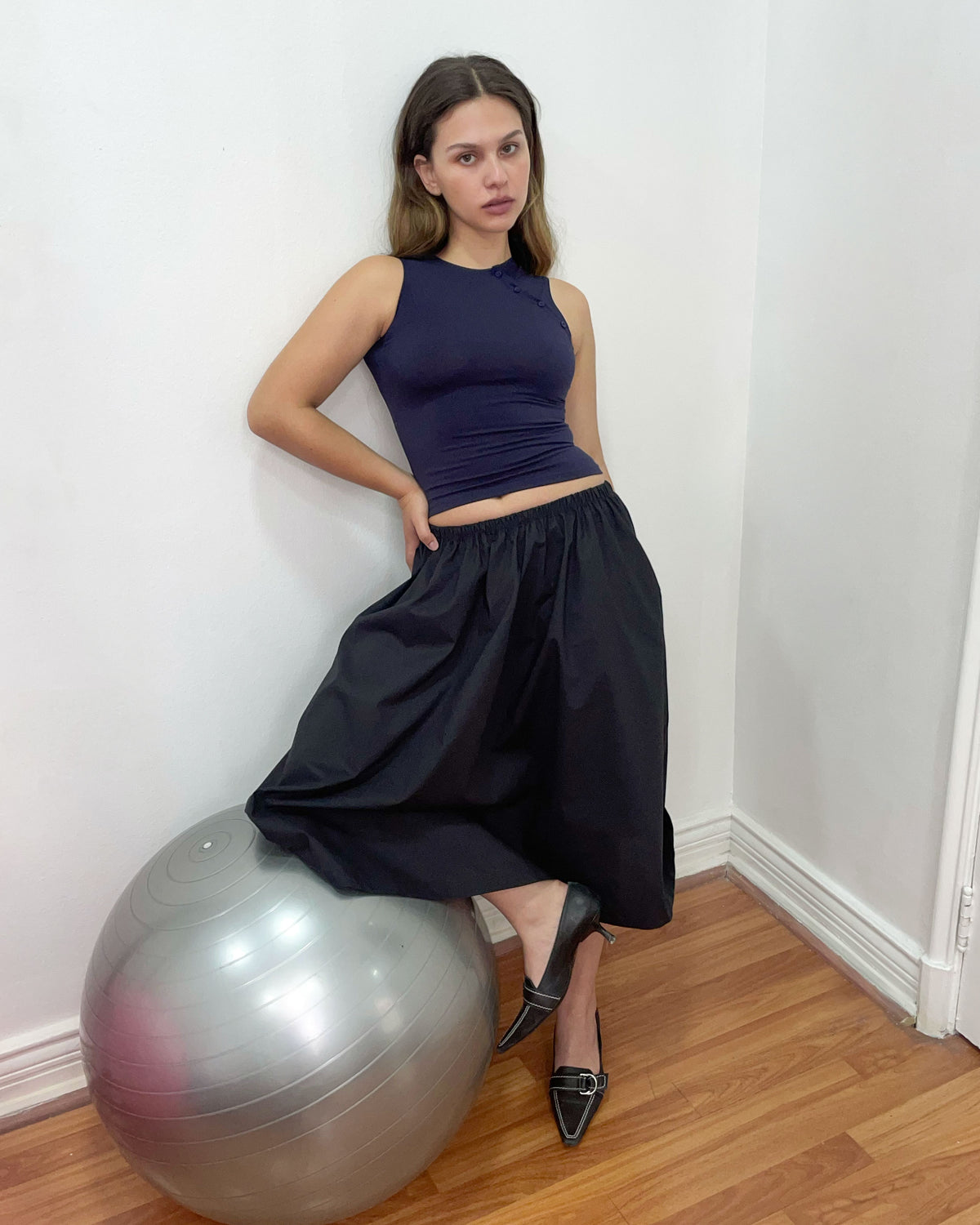 Cottage skirt noir