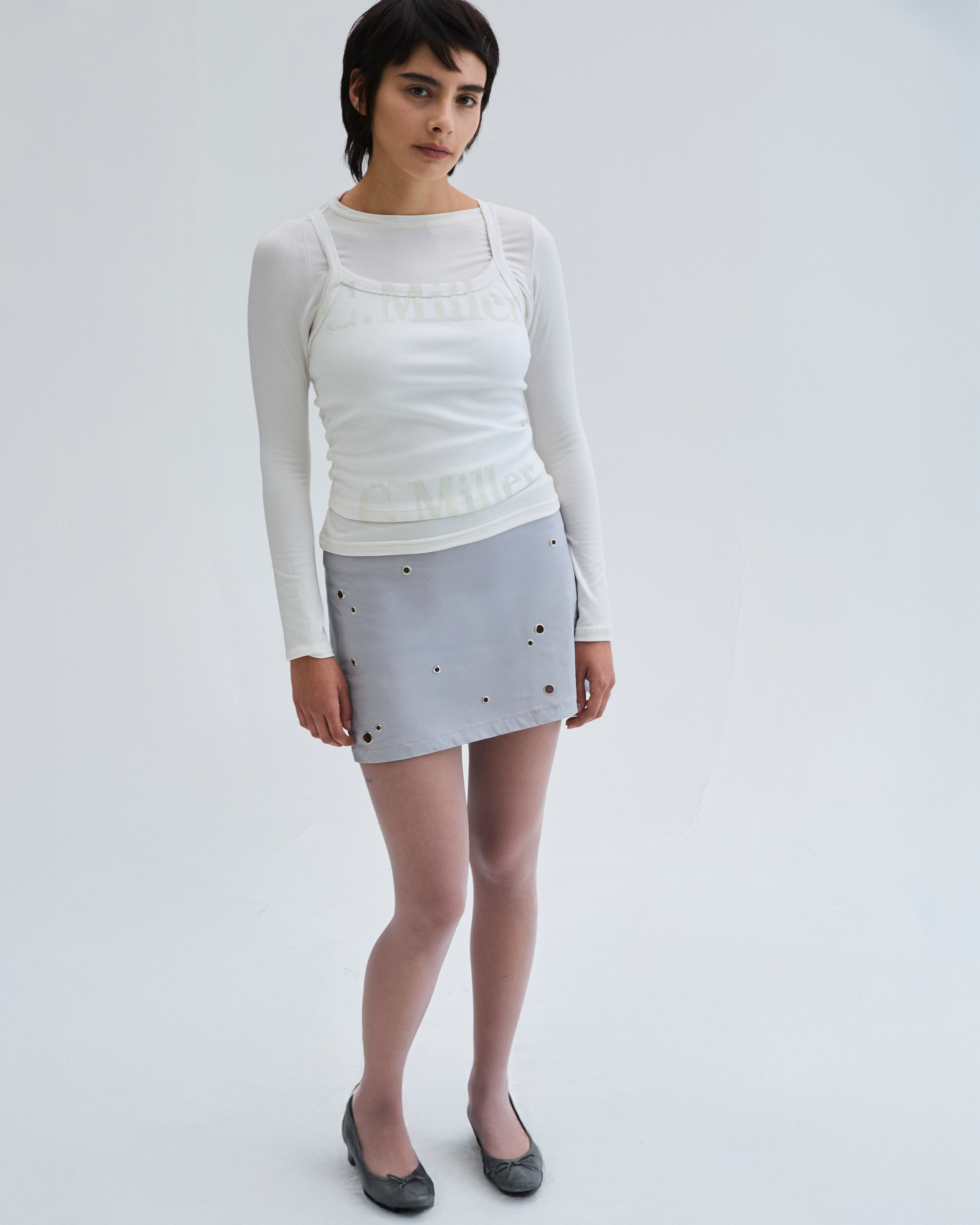 Mini falda Gray Edge