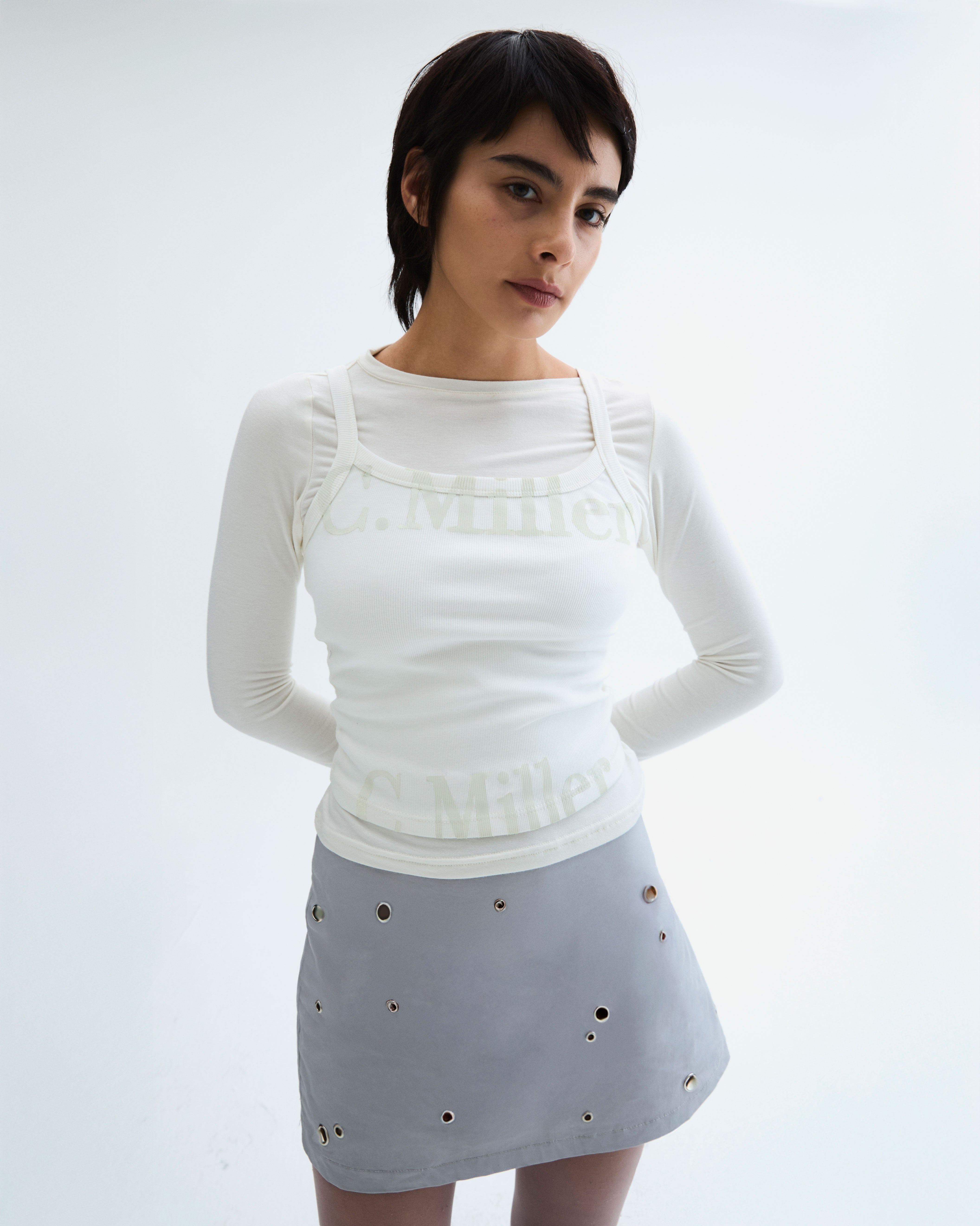 Mini falda Gray Edge