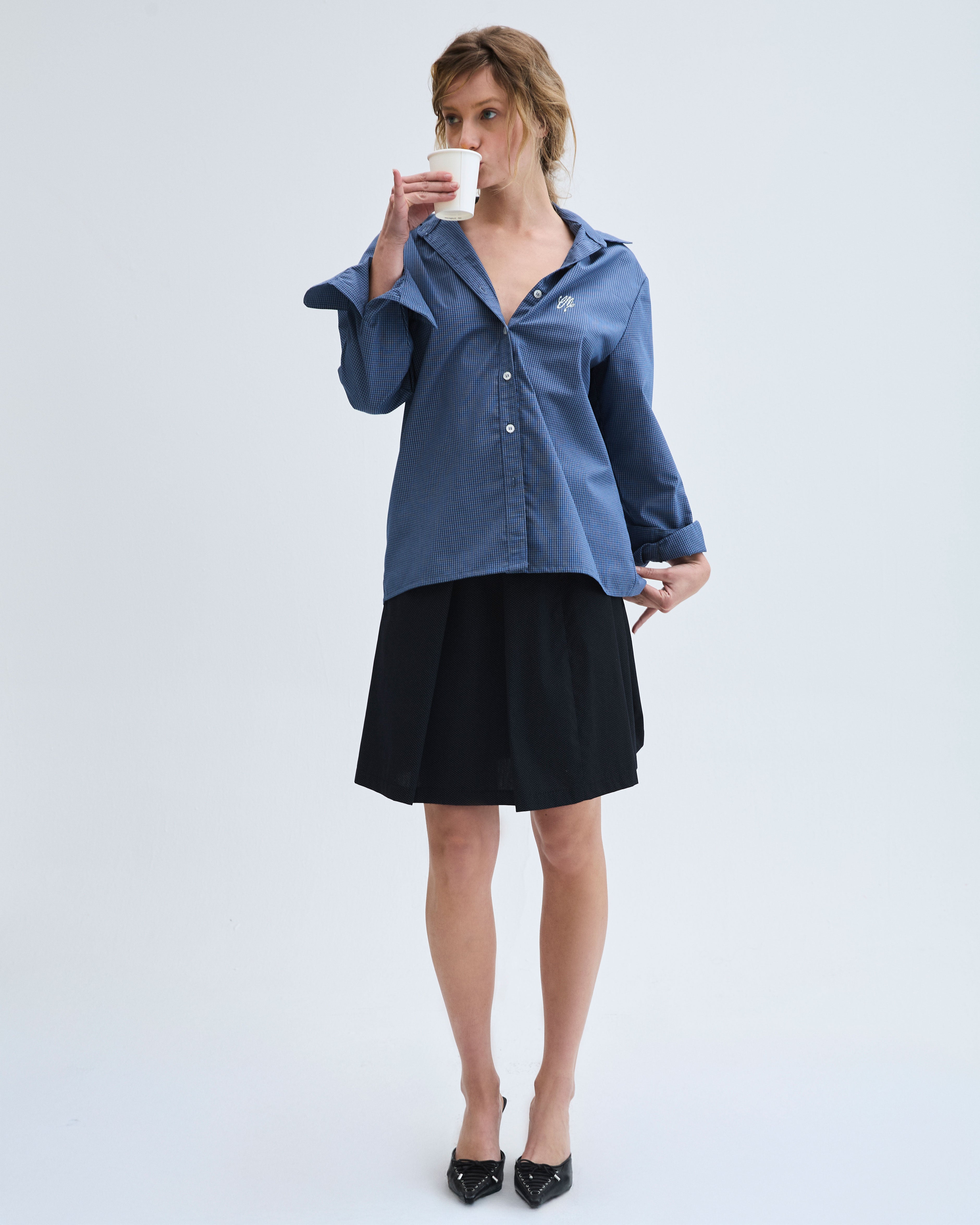 Camisa cuadrillé azul