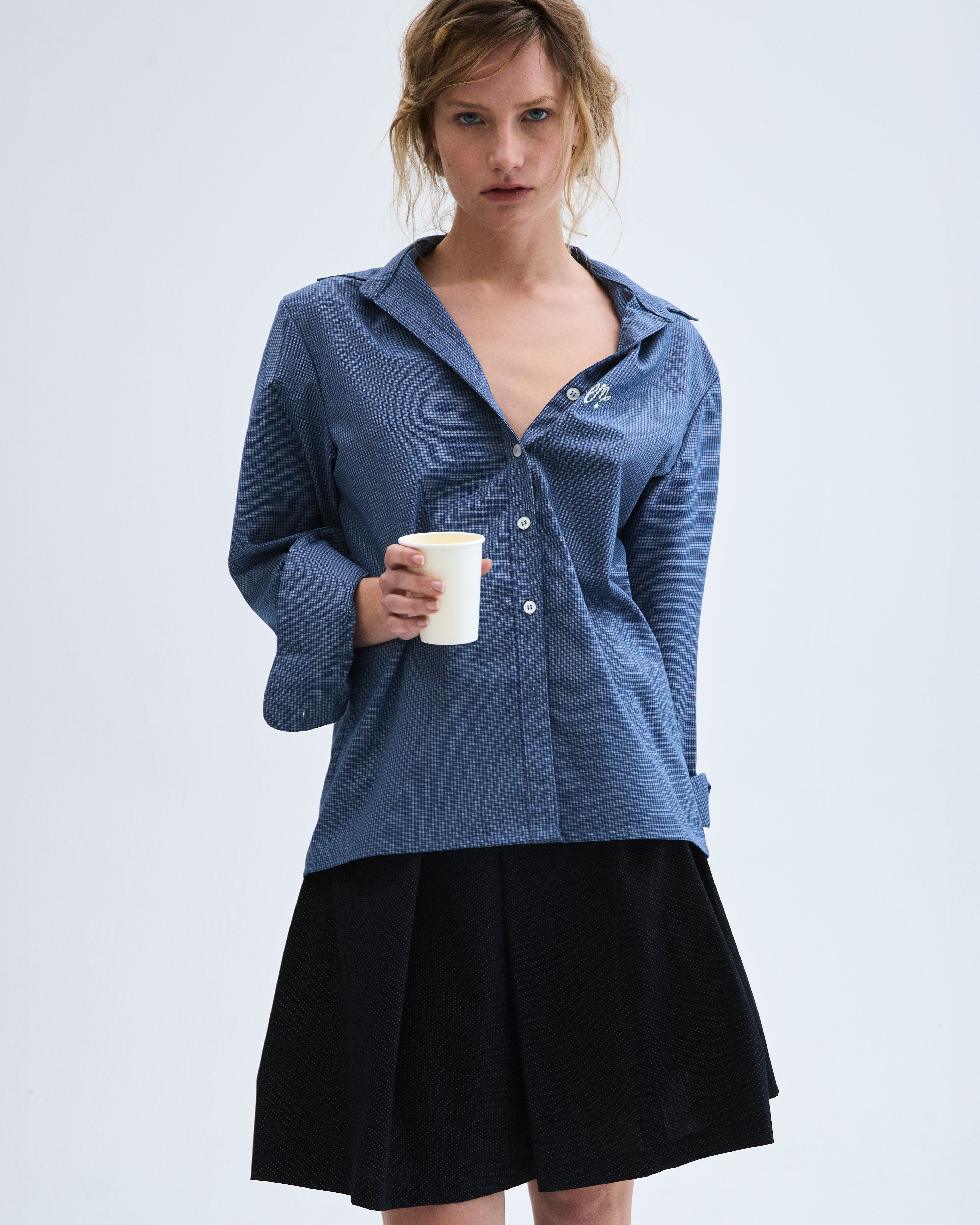Camisa cuadrillé azul