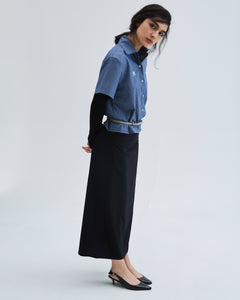 Falda Slick Navy