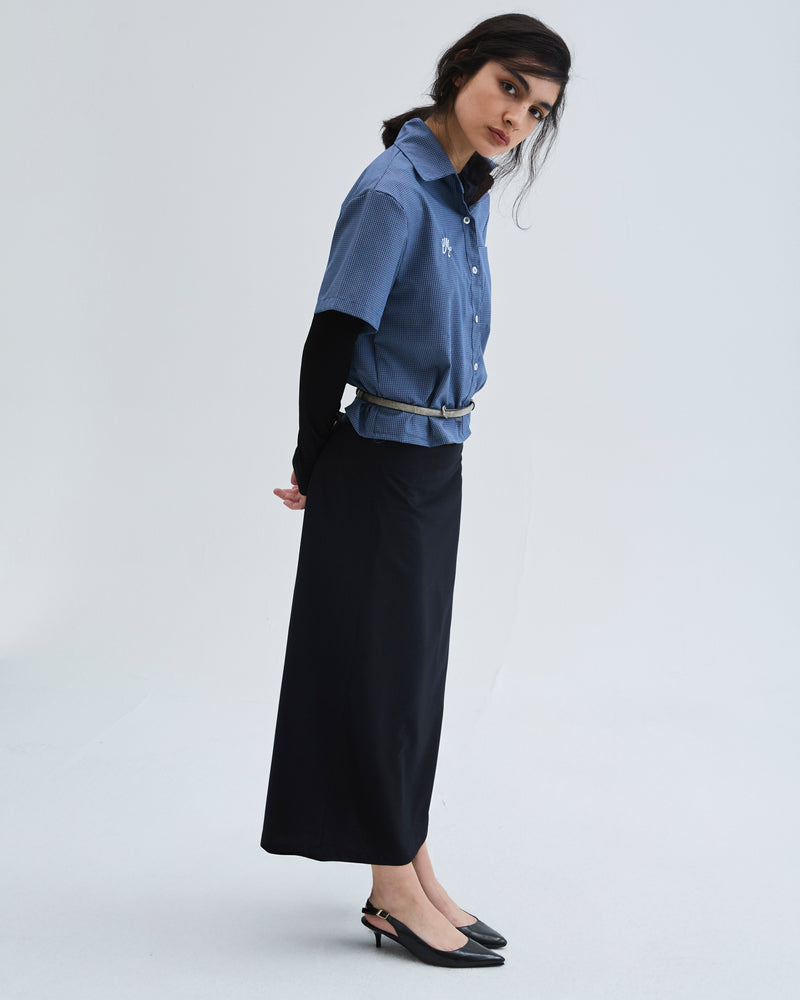 Falda Slick Navy