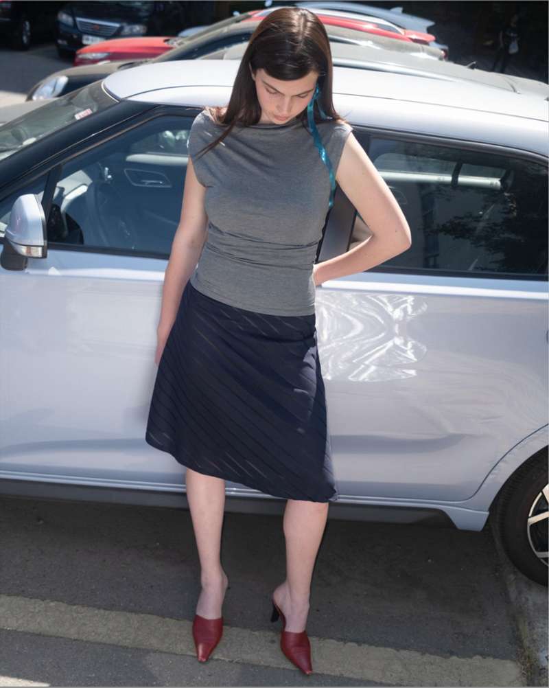 Falda navy