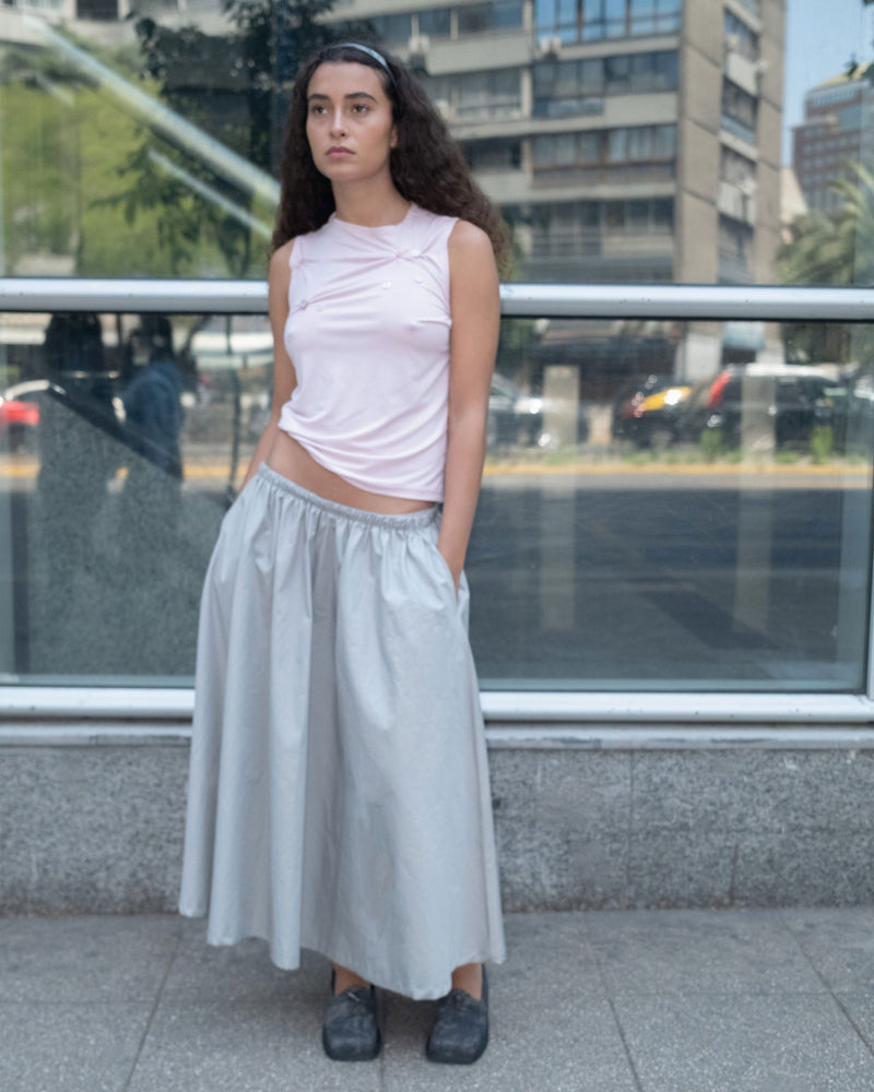 Cottage skirt gris