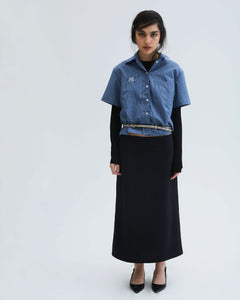Camisa Azul lazo