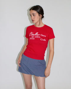 Baby Tee 2024 roja
