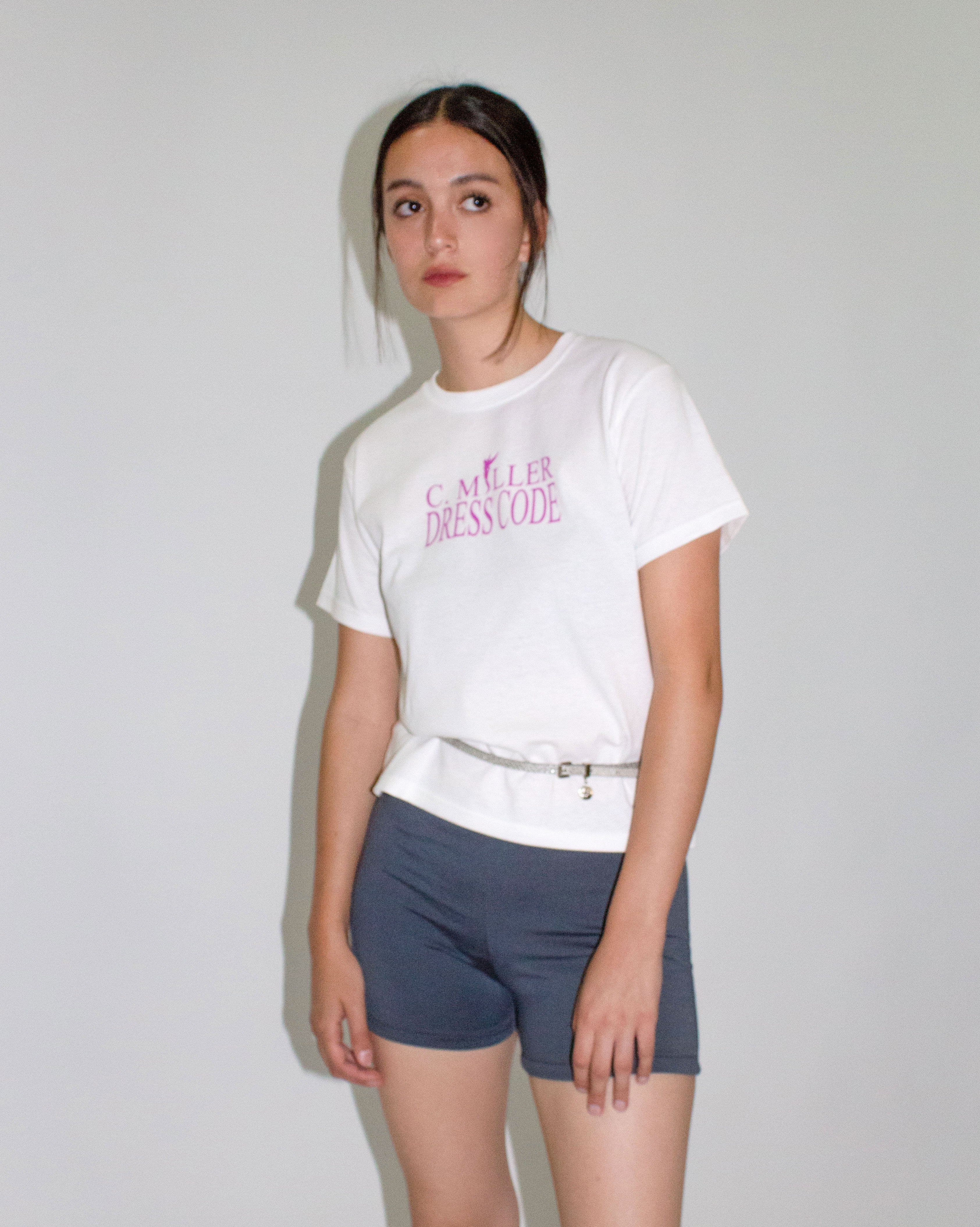 Baby Tee Dress code morado