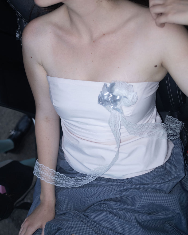 Strapless Noir rosa