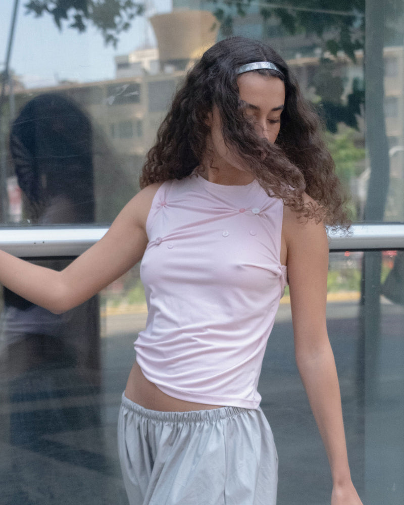 Top buttons rosa